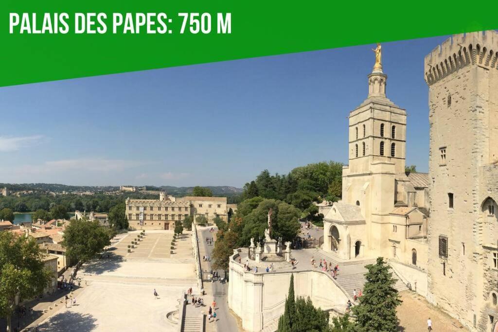 Le Loft Des Papes - 2 Terrasses - Vue Panoramique Sur La Ville - Ac Clim Авиньон Екстериор снимка
